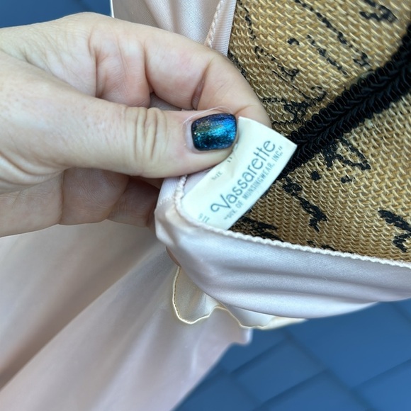 🩷🩷🩷Vintage Vassarette 11 pink slip long maxi pinup - Picture 11 of 12